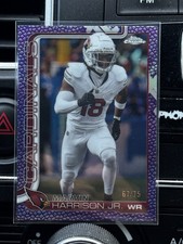 2025 topps chrome football Marvin Harrison Jr Purple Pigskin 67/75
