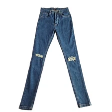 Boohoo Man Men's Jeans Men's Size 32x32 Button Fly Distressed Stretch AZ1265