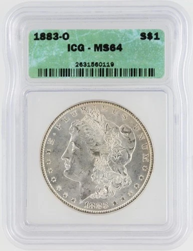 1883-O Morgan Silver Dollar ICG MS64 S$1 New Orleans Minted No Reserve