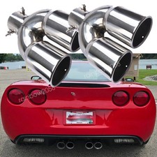 For Chev Corvette Z06 Rear Cardual Exhaust Pipe Tail Muffler Tip Throat Tailpipe For Chev Corvette Z06 Rear Cardual Exhaust Pipe Tail Muffler Tip Throat Tailpipe
