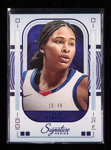 Sarah Strong 2025-26 Panini Signature Series Basketball Blue 15/49 [wyf70