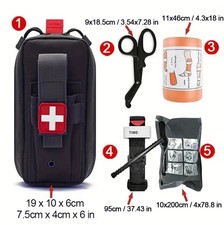Trauma First Aid Kit, Emergency Survival Kit, Portable Military Medical Bag