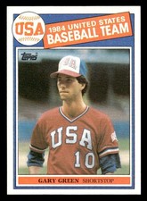 Gary Green 1985 Topps Rookie Card #396 USA. rookie card picture