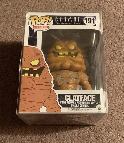 SIGNED Bruce Timm Clayface #191 Funko Pop Batman The Animated Series Auto RARE