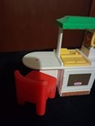 Little Tikes Dollhouse Miniature Kitchen Island w Chair Oven Phone Vintage 90s — photo 2