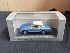 Minichamps 1 43 Mercedes Benz 230 SL 280 SL Pagoda Light Blue Metallic Part Numb