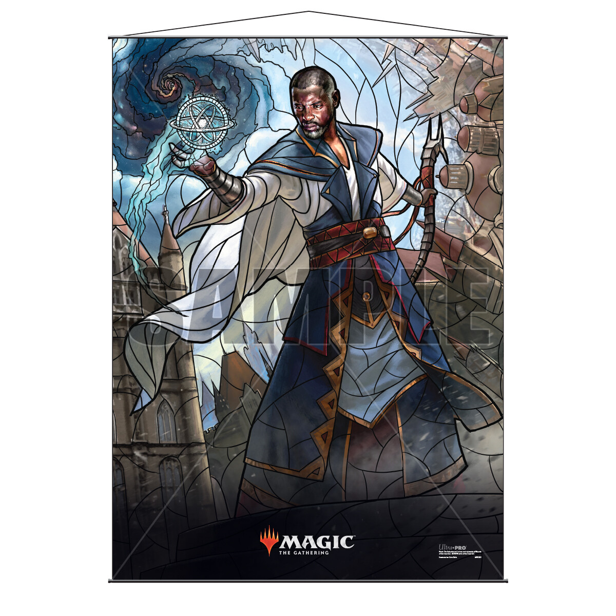 Stained Glass Planeswalker Wall Scroll Magic The Gathering *YOUR