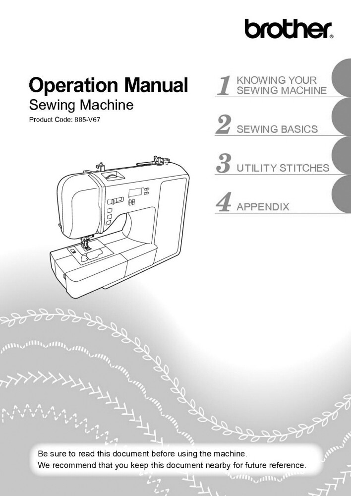 Brother XR1355 Sewing Machine Owners Instruction Manual Reprint eBay
