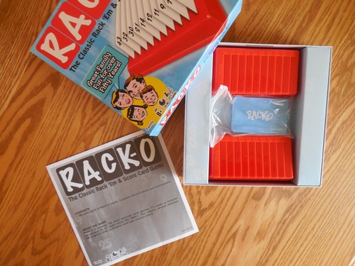 MINT Winning Moves "RACK-O" Retro Package Family Card Game 2-4 Players Ages 8+ - Picture 3 of 5