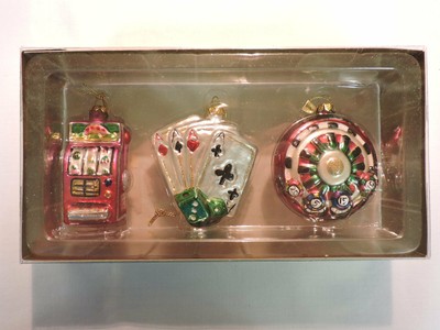 Slot machine christmas tree ornaments