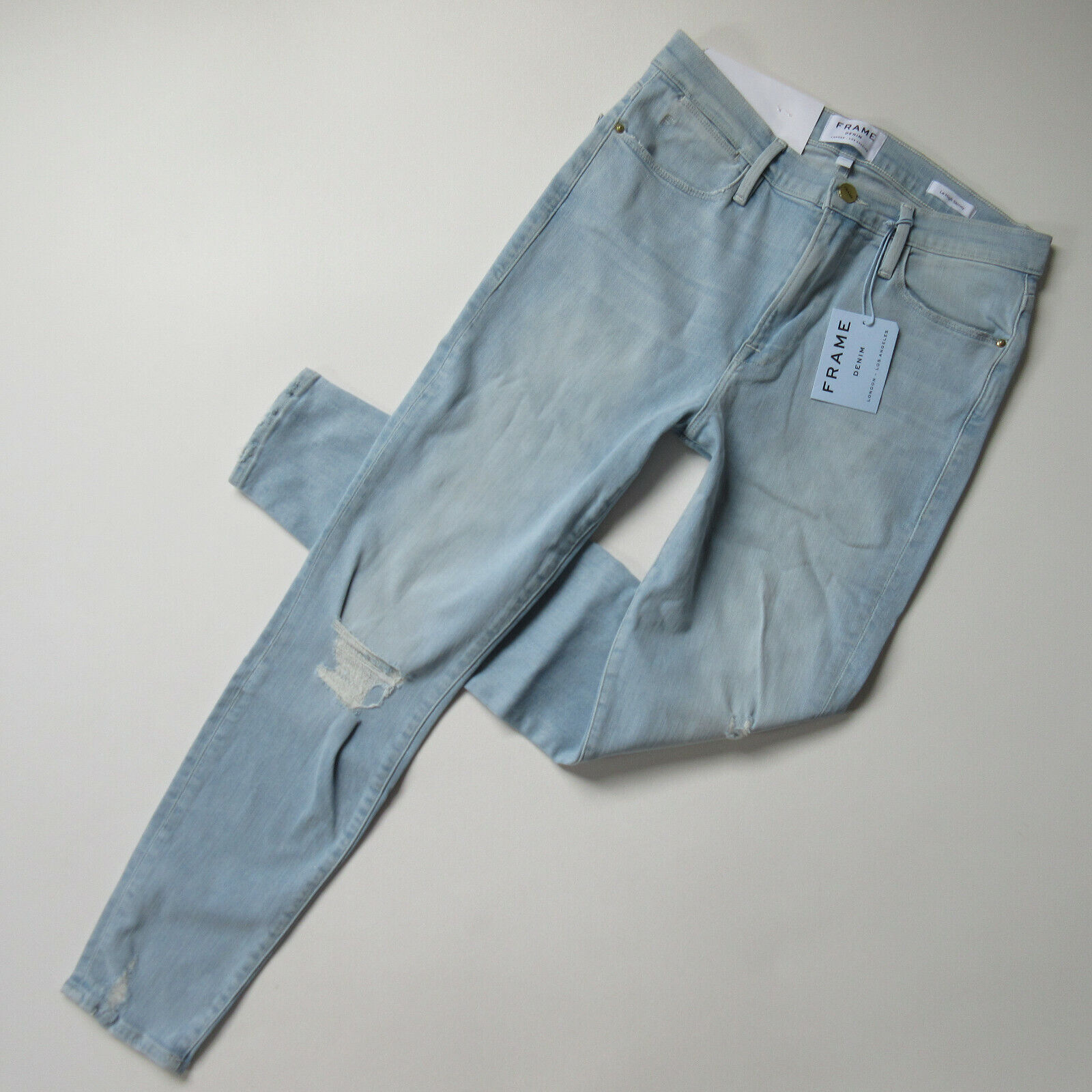NWT FRAME Le 5 popular High Skinny in Rush 2 Ranking TOP13 Stretch Ankle Destroyed Jeans