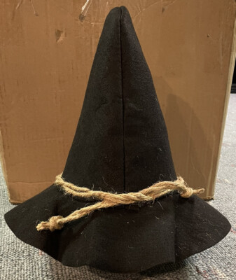 Jacobson Adult Scarecrow Black Hat W/ Rope Band Wizard Of Oz