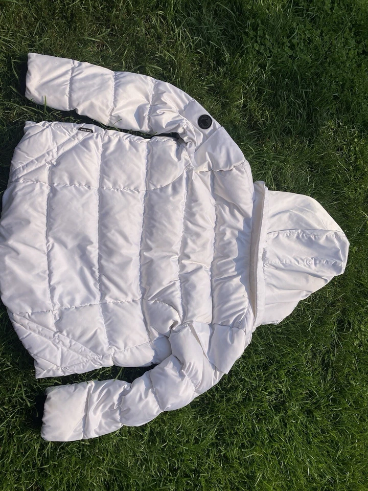 Body Glove Mujer Abrigo Blanco Puffer Chaqueta Imitación Capucha” Foto 3 de 3
