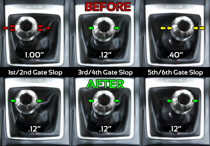 Parada de palanca de cambios PERRIN Performance (eliminador de huecos) para Subaru WRX 2015-2017 Foto 3 de 4