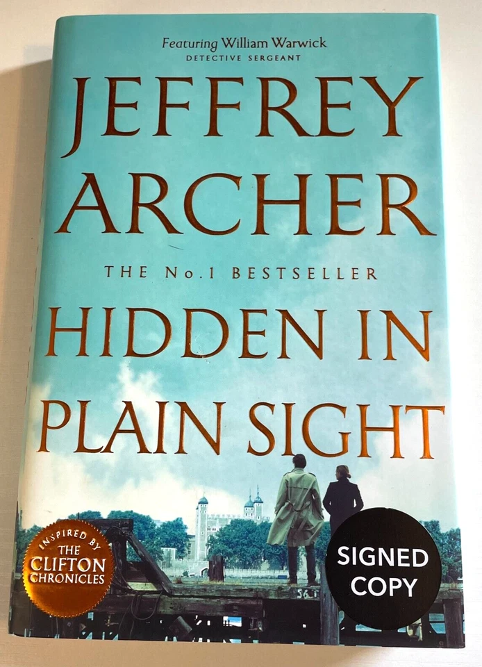 Hidden in Plain Sight - Jeffrey Archer - Signed First Edition First Printing Foto 2 de 4
