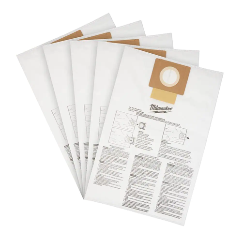 Fleece Dust Bags for 6 Gal. M18 FUEL Cordless Wet/Dry Shop Vacuums (5-Pack) - Picture 6 of 12