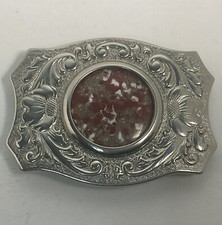Vintage Chambers Belt Co BELT BUCKLE W/ Trap Door Center Piece