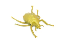 Gold Beetle Toy Rubber Insect, Realistic  Model, Gift, 4 1/2 Inches AR22 B329