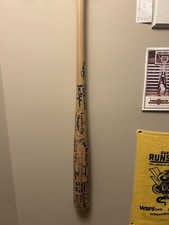 2011 Baseball Hall of Fame Induction Multi Signed Bat (50+ Autographs)