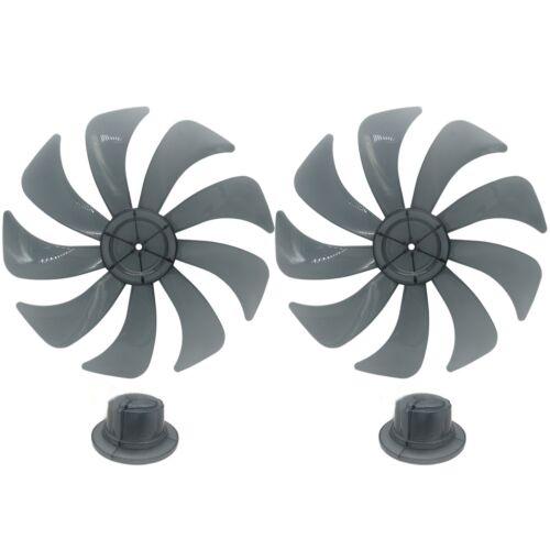 Durable 14 Inch Nine Blade Floor Fan with Nut Cover Ideal Replacement Part - Picture 1 of 25