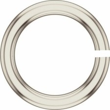 15mm OD 12mm ID SOLID 14k White Gold 16ga gauge OPEN Heavy Jump Ring USA MADE