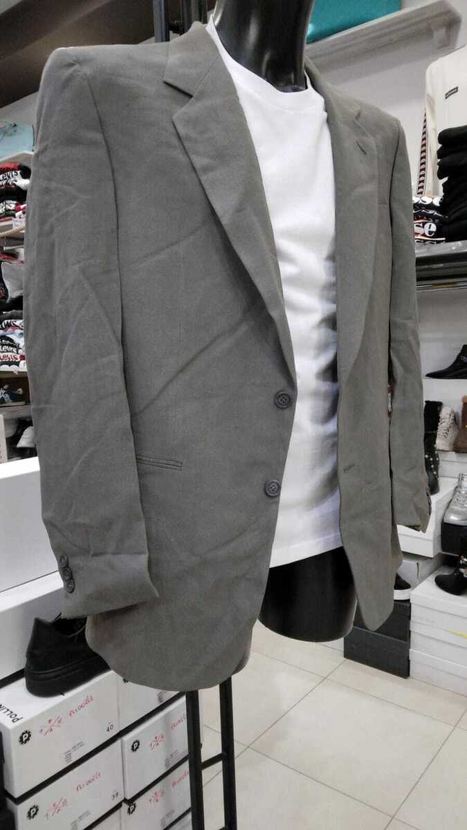Dkny Jacke Gemischt Leinen Man Grau Donna Karan New York Neu Dkny Jacke Gemischt Leinen Man Grau Donna Karan New York Neu