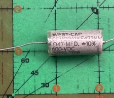 Capacitors Film Axial CPV09A1KF473KM WEST CAP .047uf 600v Vitamin Q PIO 1pc
