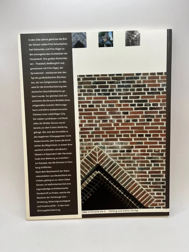 Hans und Oskar Gerson Hanseatische Moderne Bauten in Hamburg, kalifornis 1907-57 - Image 2 of 4