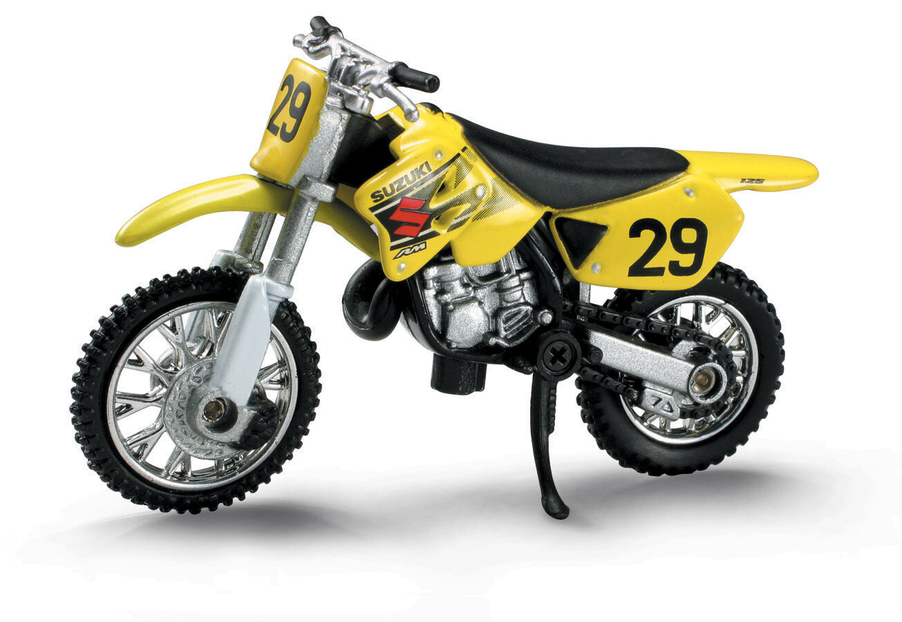 SUZUKI RM125 DIE CAST SCALE MODEL 1 32 TOY COLLECTABLE MOTOCROSS suzuki-rm125-die-cast-scale-model-1-32-toy-collectable-motocross
