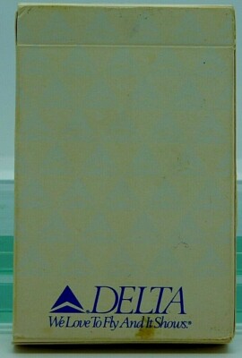 Playing Cards Delta Airlines We Love To Fly And It Shows Card Deck Transport
