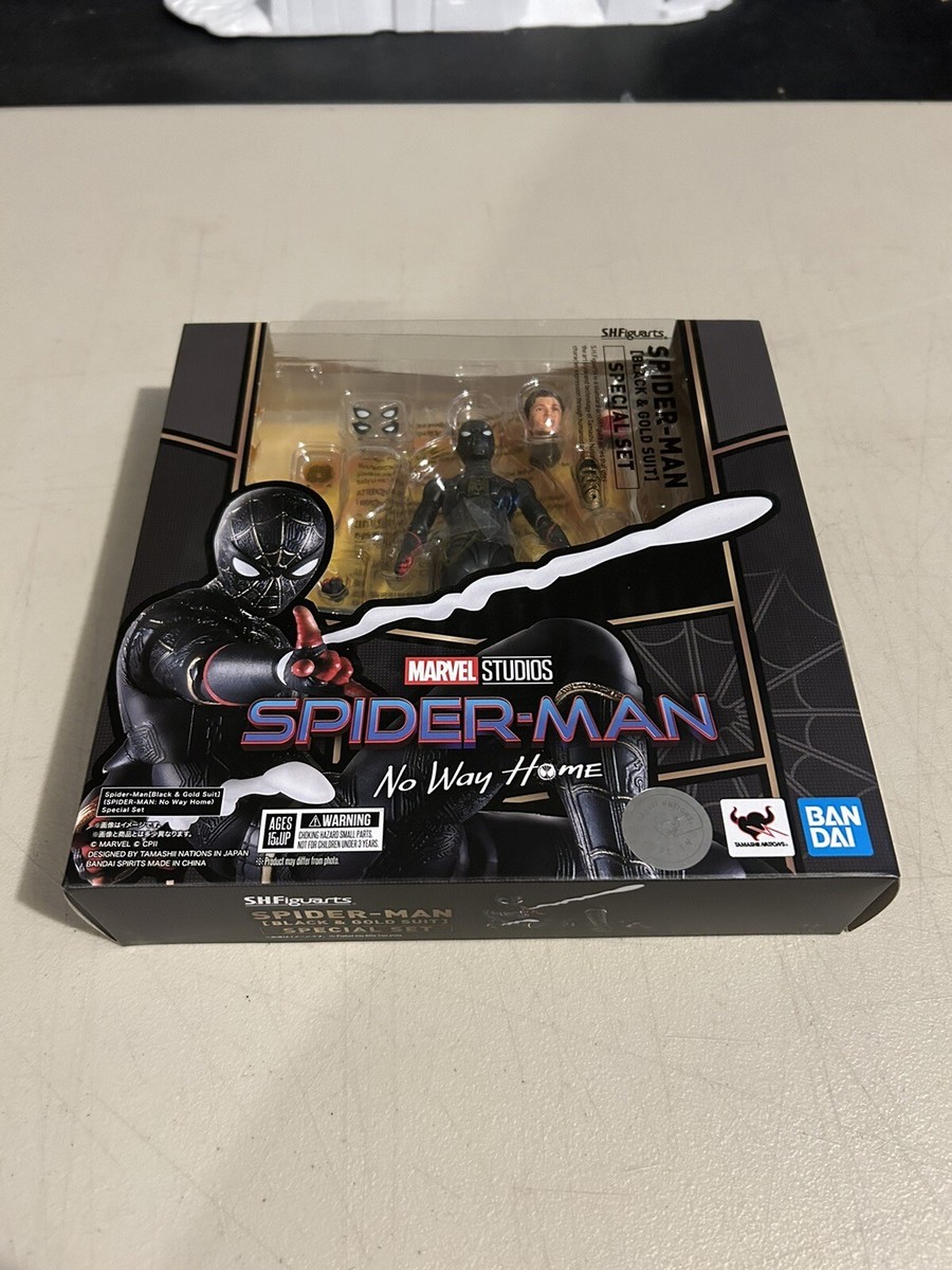 Unboxing the S.H.Figuarts Spider-Man Black & Gold Suit Special Set: A