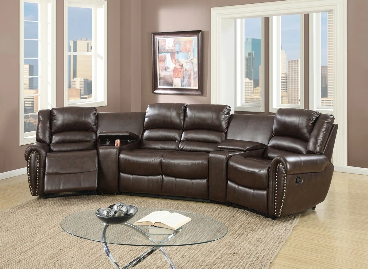 Reclining 5pc Motion Sectional Home