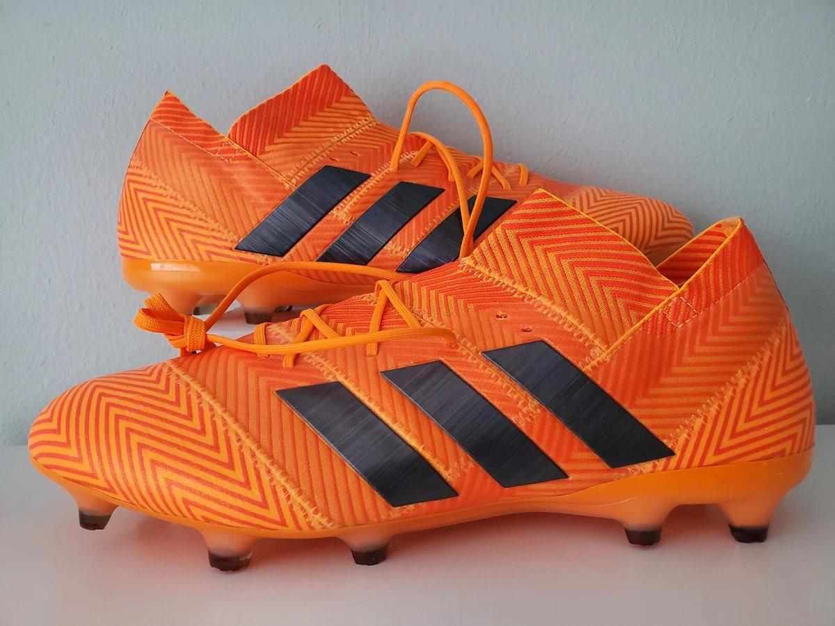 $225 RARE NEW Adidas Nemeziz 18.1 FG Soccer Cleats Orange Zest Size 13  DA9588