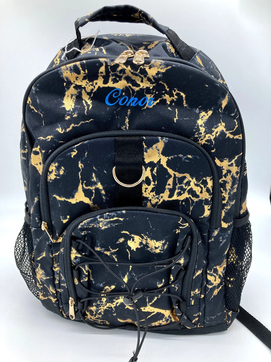 Pottery Barn Teen CONOR mono Gear Up Quarry Black Gold Recycled