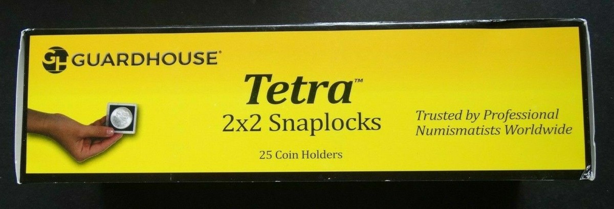 Guardhouse 2x2 Large Dollar Coin Holders - 10 Snaplock Tetra Cases Per Box