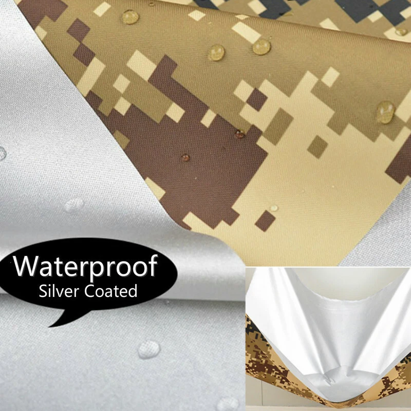 Tela Oxford Camuflada Impermeable Exterior Toldo Tienda Paño Recubierto de Plata Foto 4 de 4