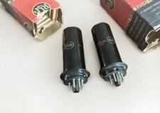 Nos Matched Pair 1631 RCA Meatball Logo Audio Power TUBES (6L6 Type) With Box