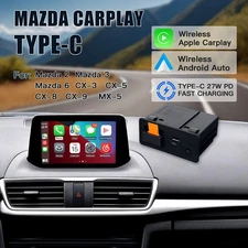 Wireless Mazda CarPlay Type-C Apple Android Auto Module Retrofit Fit for Mazda