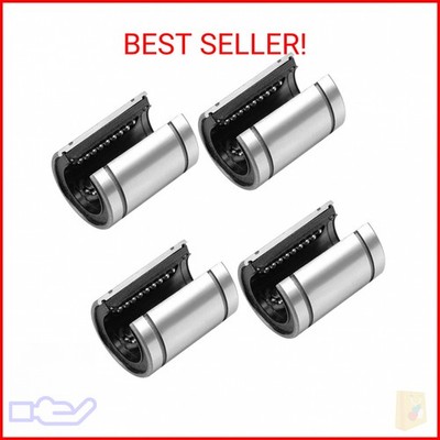 uxcell LM20UUOP Linear Ball Bearings Open Type, 20mm Bore Dia, 32mm OD, 42mm Len