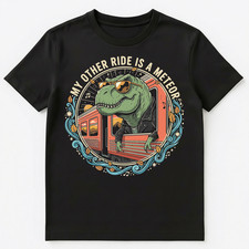 Dinosaurier Enthusiast Meteor Aussterben lustige Tiere Unisex T-Shirt