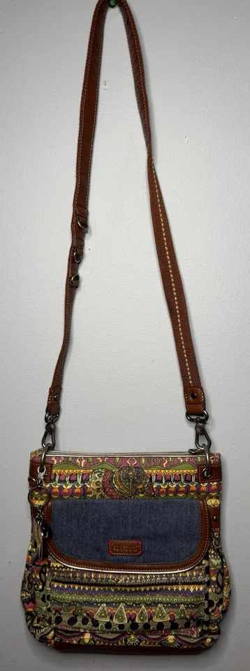 Cartera Bandolera Mensajero Sakroots Paz Naturaleza Hobo Multicolor Foto 2 de 4