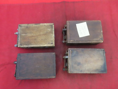 #ad LOT OF 4 VTG ANTIQUE FORD MODEL T IGNITION COILS BUZZ BOX HOT SPARK HIT MISS $139.99
