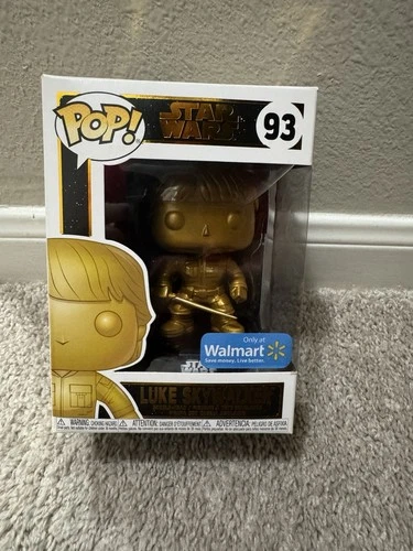 Funko Pop! Vinyl Star Wars Luke Skywalker Gold Metallic Walmart (Exclusive) #93