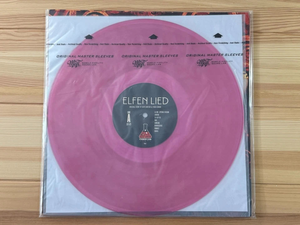 RARE Elfen Lied Anime OST Vinyl Tiger Lab Records Pink Variant First Pressing - Image 2 of 2