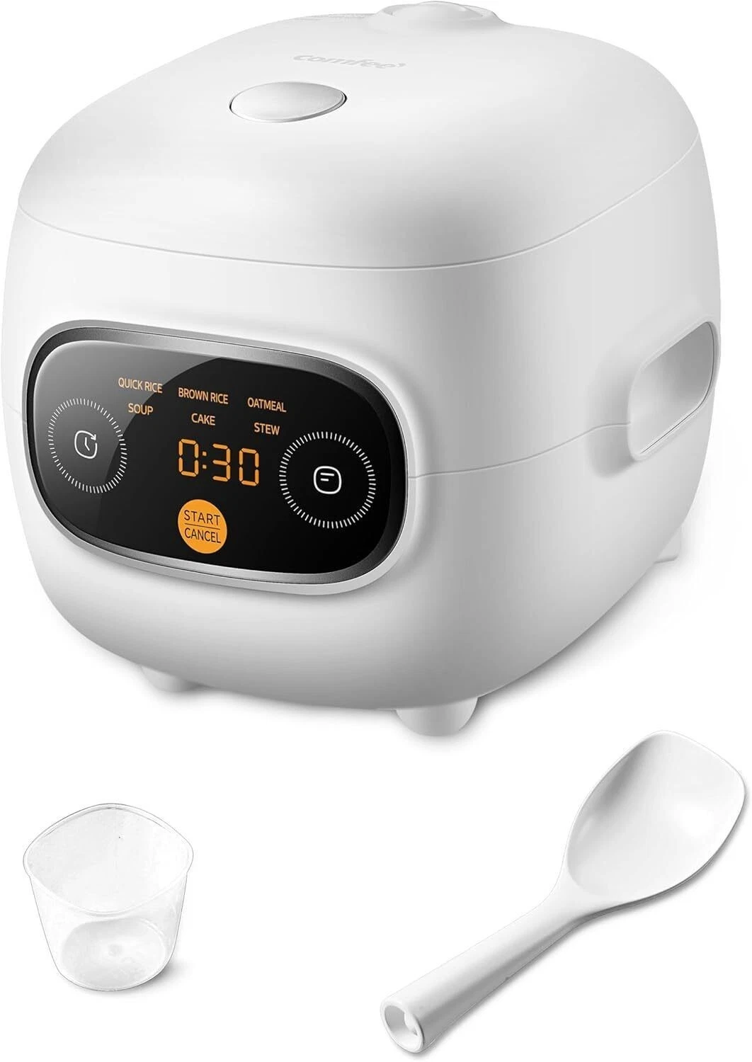 Mini Rice Cooker 5 Cups Cooked 2.5 Cups Uncooked Portable Non-Stick rice Maker