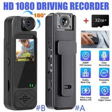 HD 1080P Camcorder Mini Police Body Camera Video Audio Recorder Night Vision Cam
