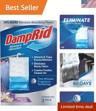 Lavender Vanilla Hanging Moisture Absorber 3PK Blue Small