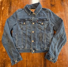 Levi's Denim Jean Jacket Kids Retro Casual Outerwear Classic Unisex Youth Small