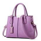 Elegant Violet Purple Pink Tote Bag with Removable Shoulder Strap Zipper Closure