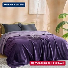 Bedsure Waterproof Blanket for Bed Queen Size 86"x90"- Soft Flannel Fleece Leakp